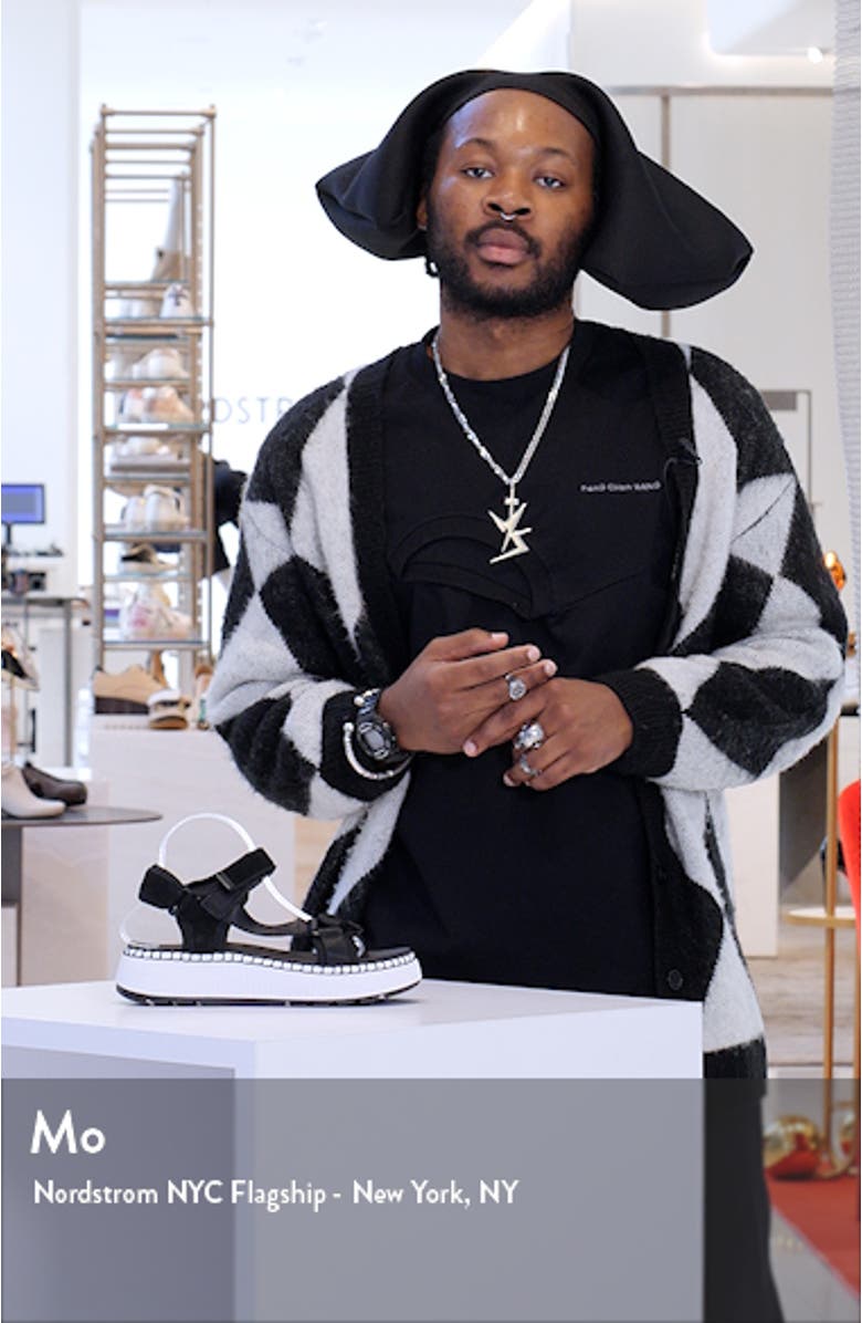 Spray Water Resistant Platform Sandal, sales video thumbnail