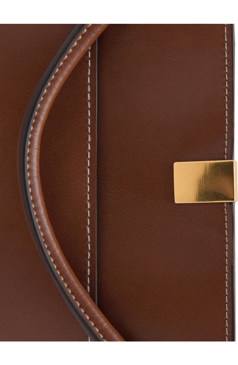 MANGO Faux Leather Bucket Bag, Alternate, color, Leather