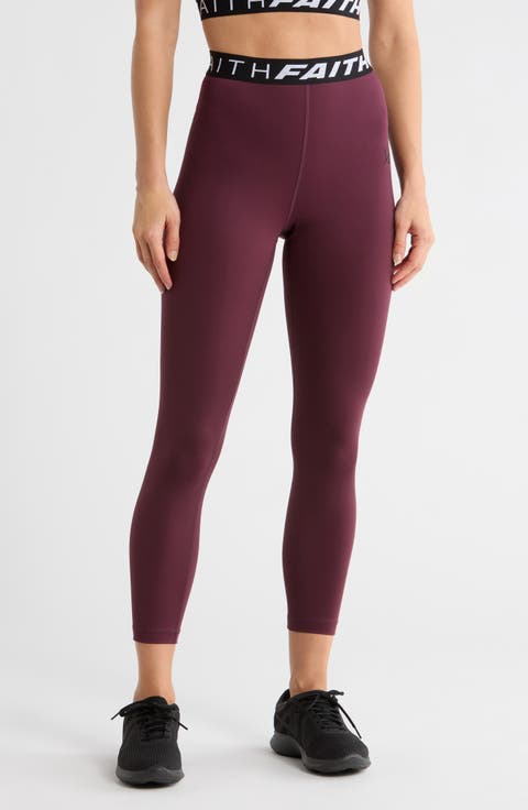 Exposed Waistband Full Length Leggings