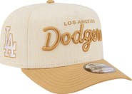 New Era Men's New Era Cream Los Angeles Dodgers Herringbone 9FIFTY A-Frame Snapback Hat