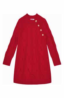 Reiss Kids' Harper Long Sleeve Wool Sweater Dress