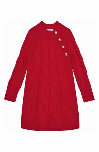 Reiss Kids' Harper Long Sleeve Wool Sweater Dress
