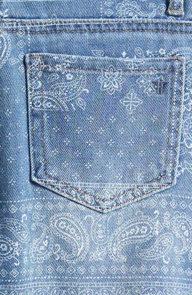 Tractr Kids' Weekend Denim Shorts, Alternate, color, Bandana Print