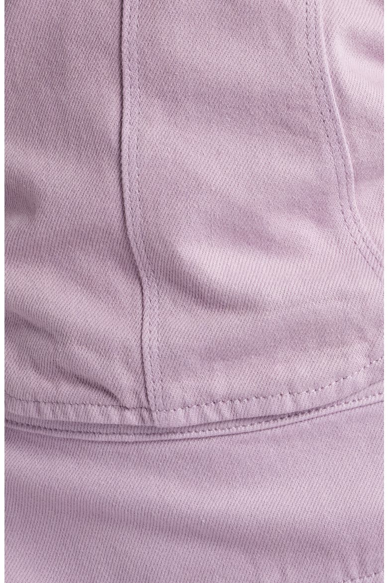 Denim Corset Top, Alternate, color, FOGGY LAVENDER