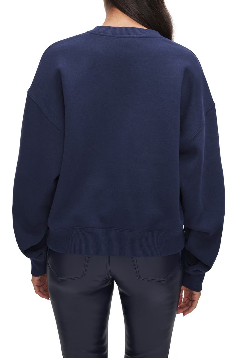 Good American Atlanta Brushed Fleece Graphic Sweatshirt, Alternate, color,