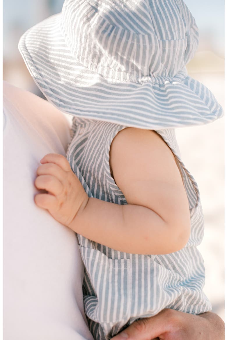 Seersucker Bucket Hat, Alternate, color, MARINE BLUE