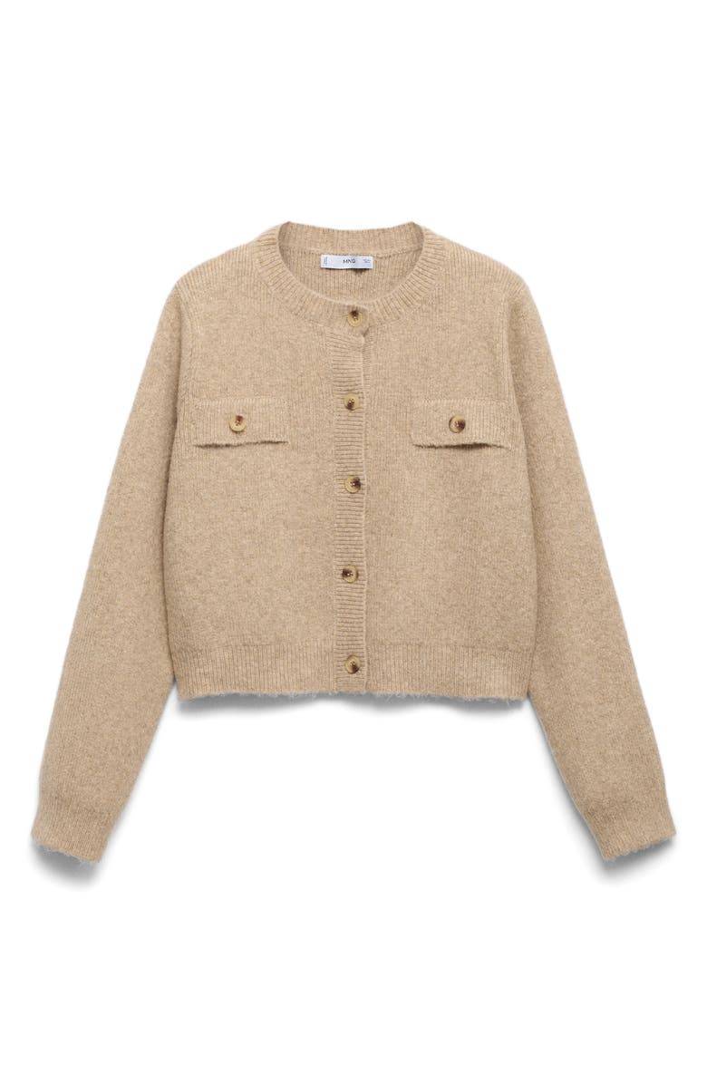 MANGO Rib Stitch Cardigan, Alternate, color, 