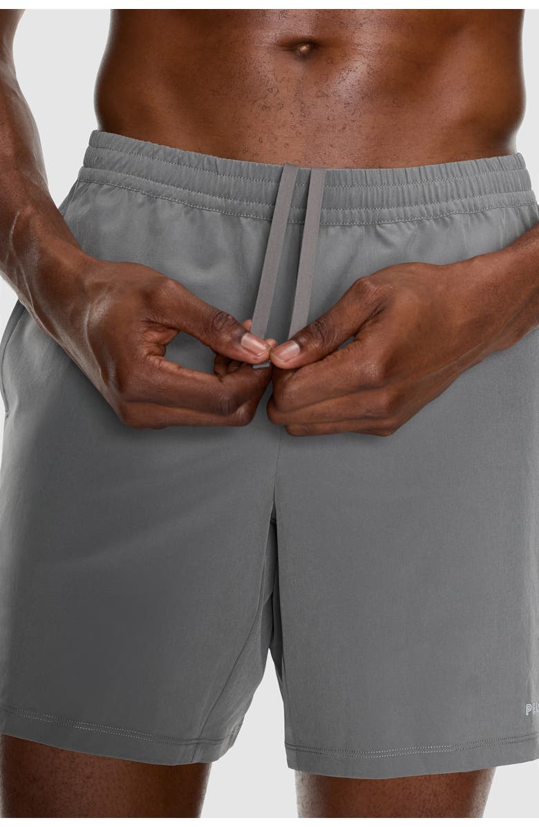 Peloton 7" Unlined Performance Short, Alternate, color, Fossil Gray