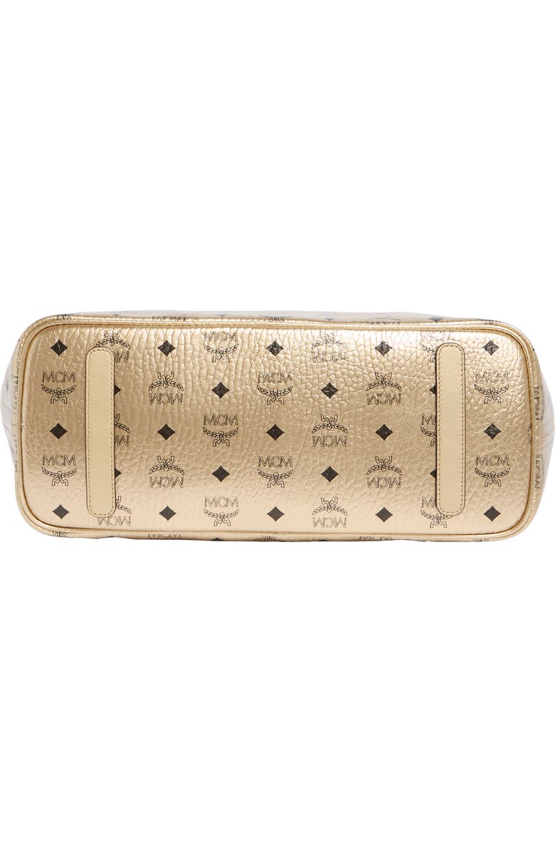 MCM Aren Visetos Metallic Tote Bag, Alternate, color,