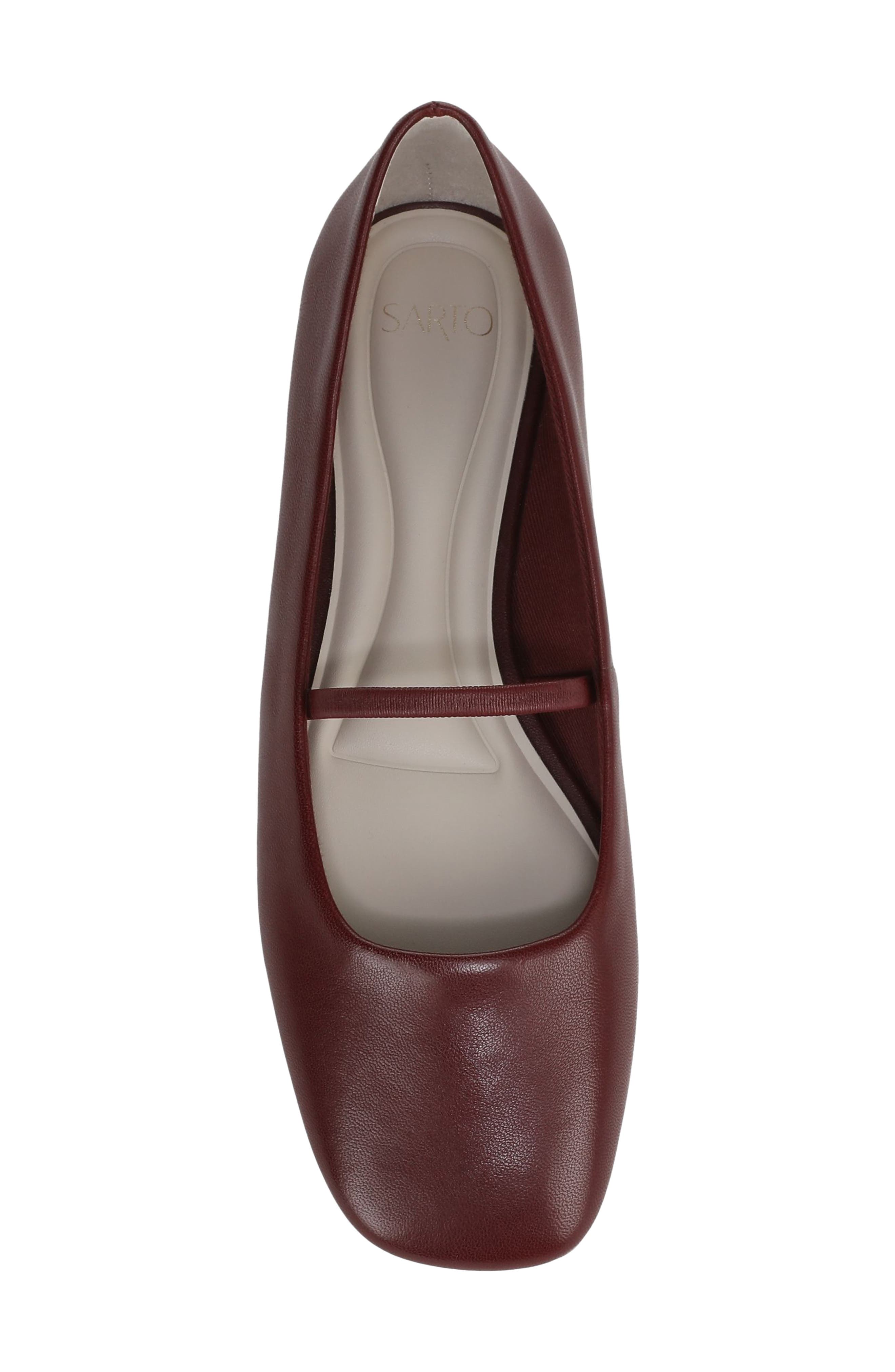 SARTO by Franco Sarto Teyana Mary Jane Flat, Alternate, color, Bordo