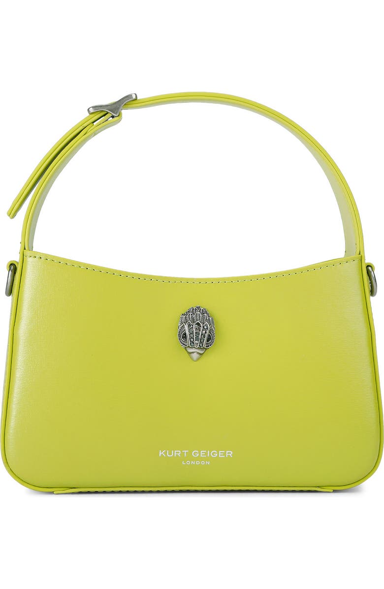 Kurt Geiger London Mini Bond Leather Top Handle Bag, Main, color, Bright Green