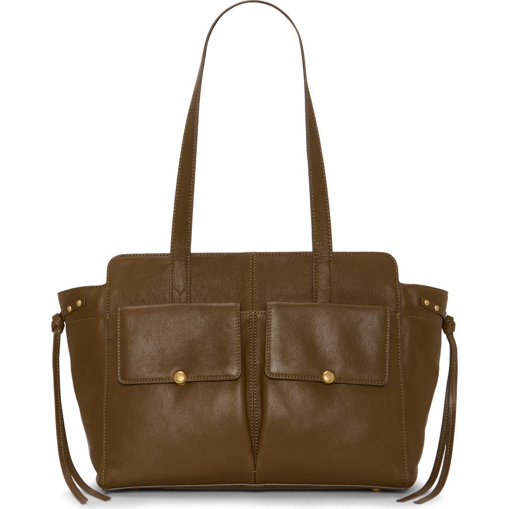 Vince Camuto Carly Leather Tote In Brown