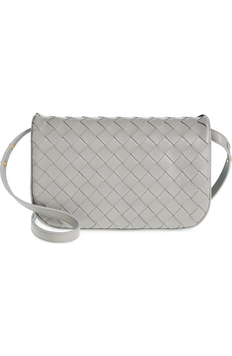 Bottega Veneta Intrecciato Leather Shoulder Bag, Main, color, 1597 Sterling