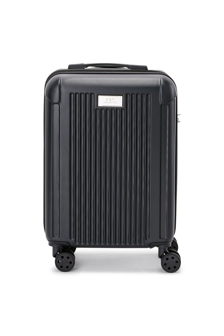 Lotus 21" Upright Carry On Suitcase, Main, color, Black