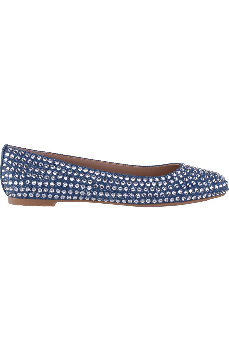 Nina Paula Embellished Flat, Alternate, color, Blue Denim