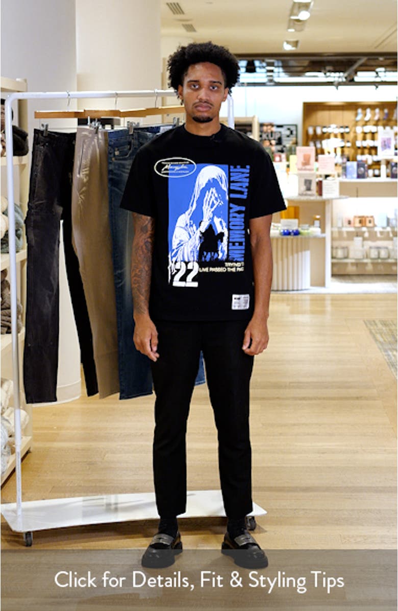 Runnin' Past Cotton Jersey Graphic T-Shirt, sales video thumbnail