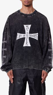 mnml L.A. Graphic Washed Thermal Long Sleeve T-Shirt