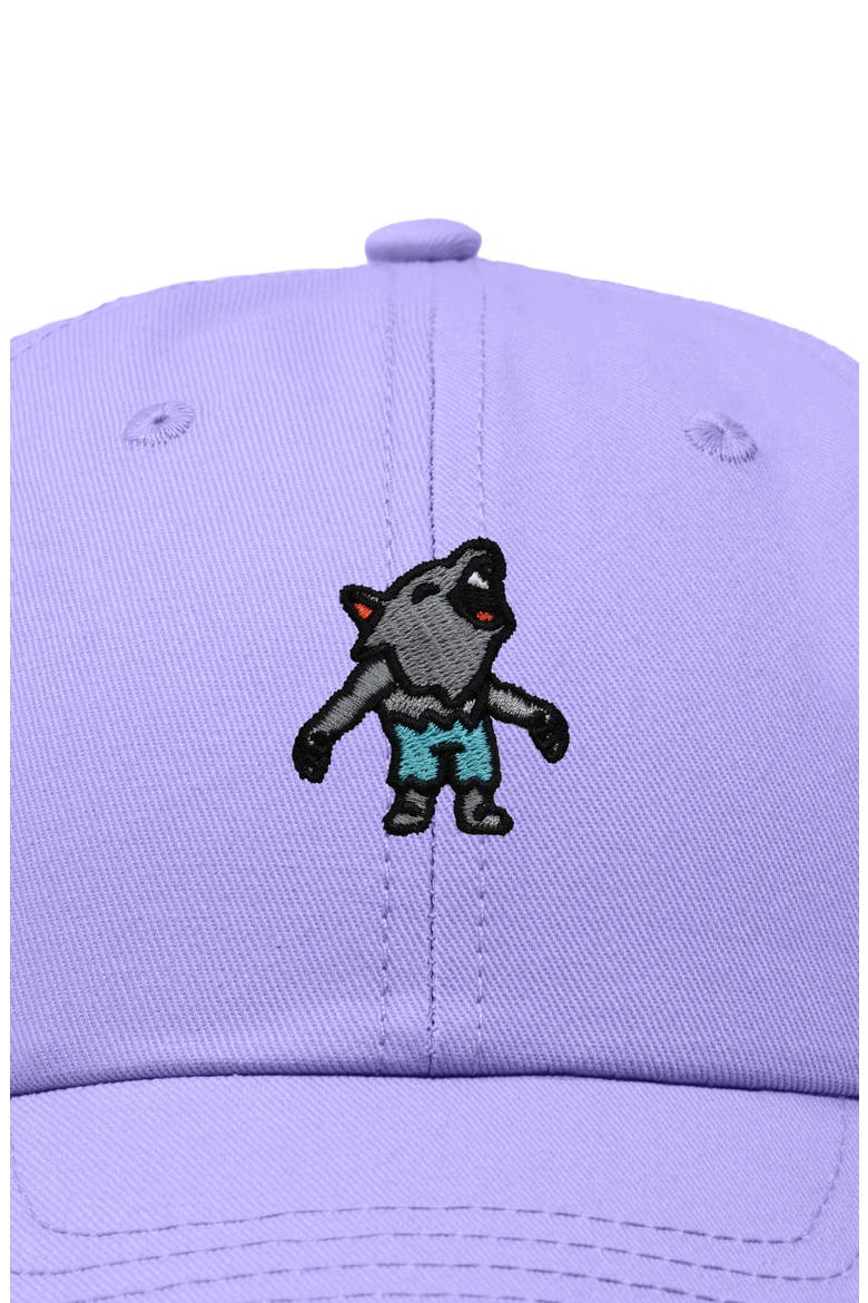 Werewolf Embroidered Dad Hat, Alternate, color, Lavender
