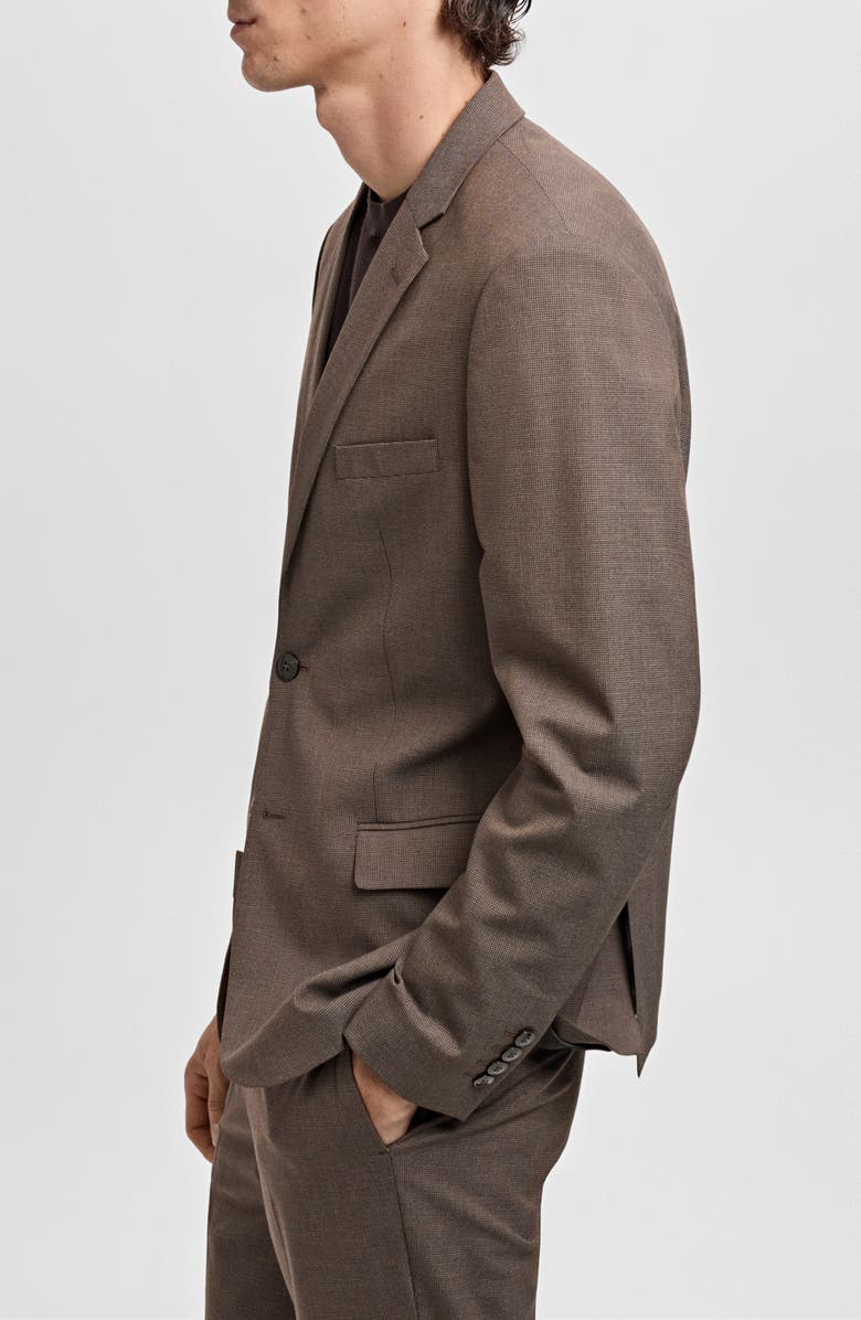 MANGO Slim Fit Suit Jacket, Alternate, color, Brown