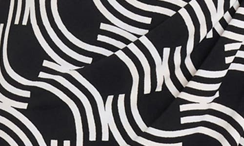 Maggy London Long Sleeve Wrap Dress In Black