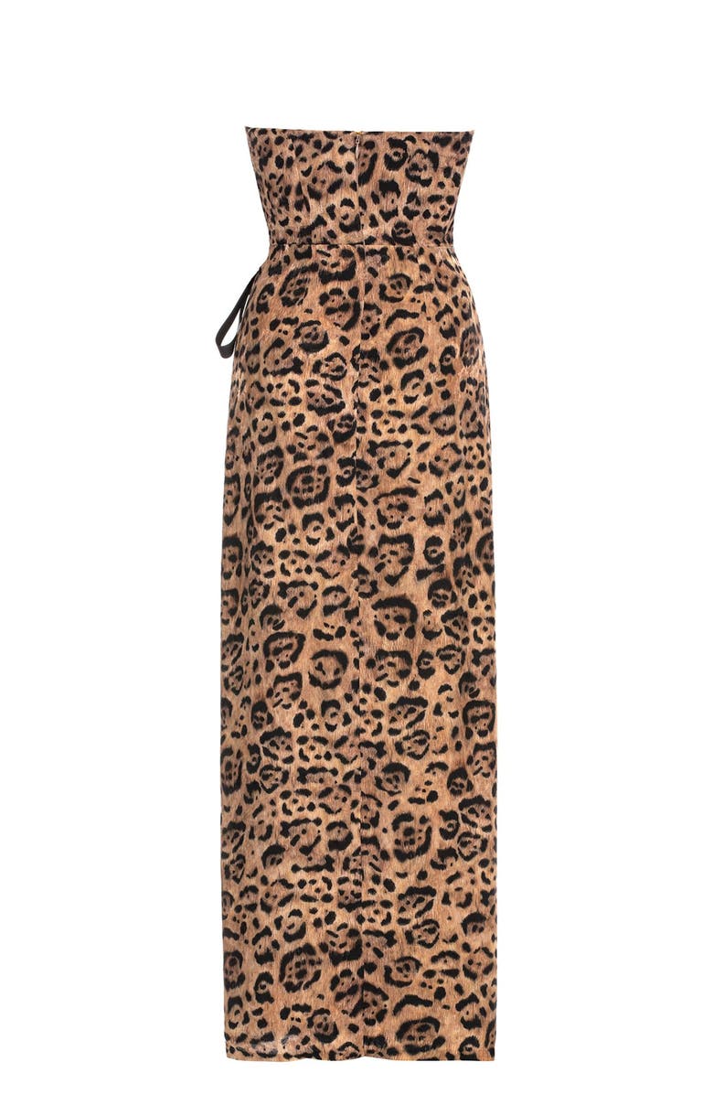 Agua by Agua Bendita Cinefila Jaguar Maxi Dress, Alternate, color, Multi