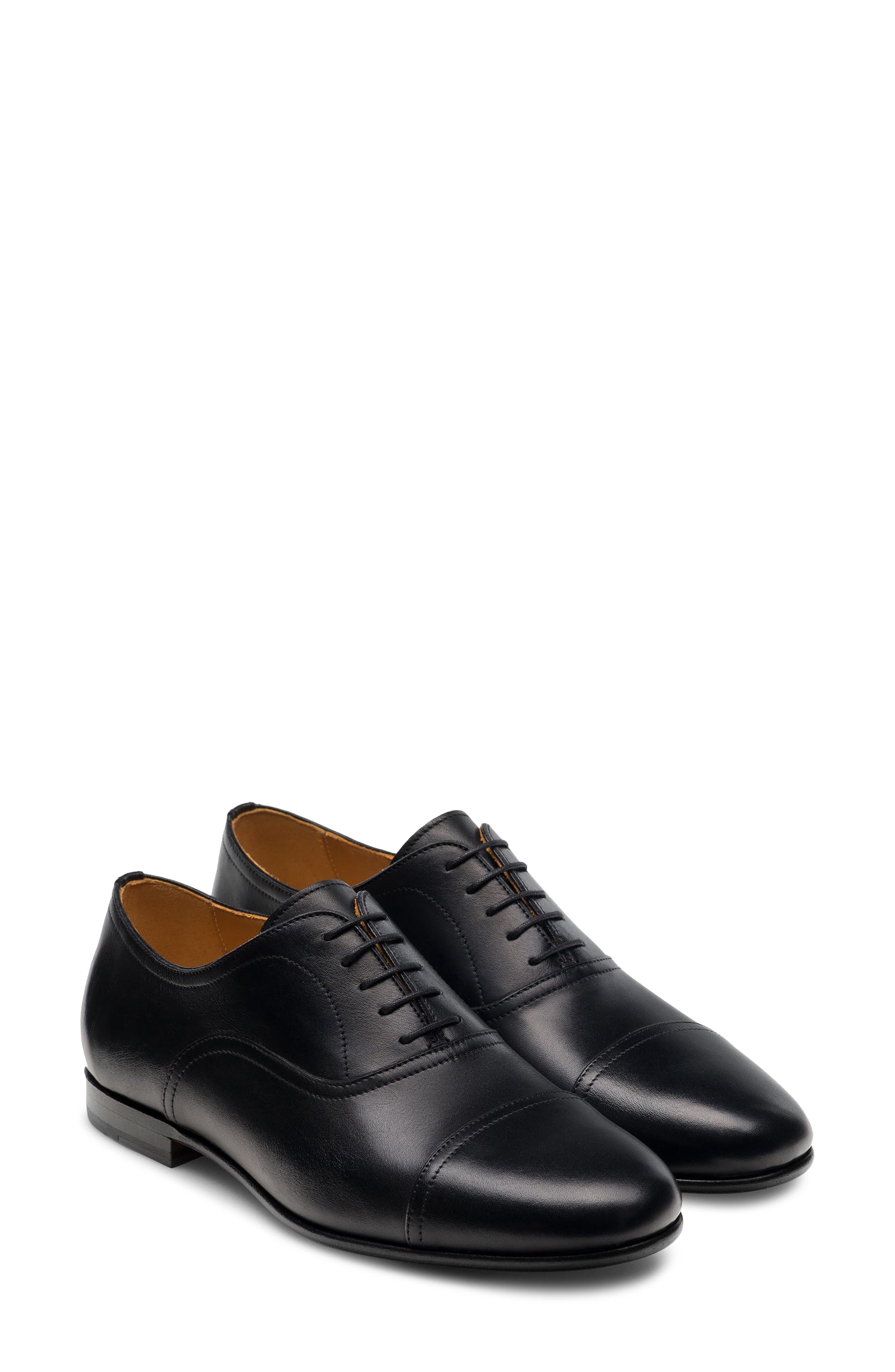 Magnanni Elena Cap Toe Oxford, Main, color, Black