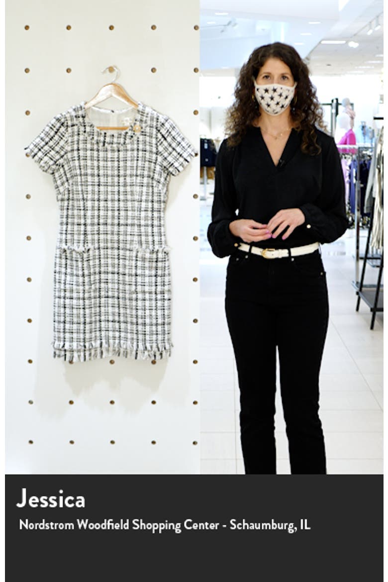 Cap Sleeve Tweed Shift Dress video