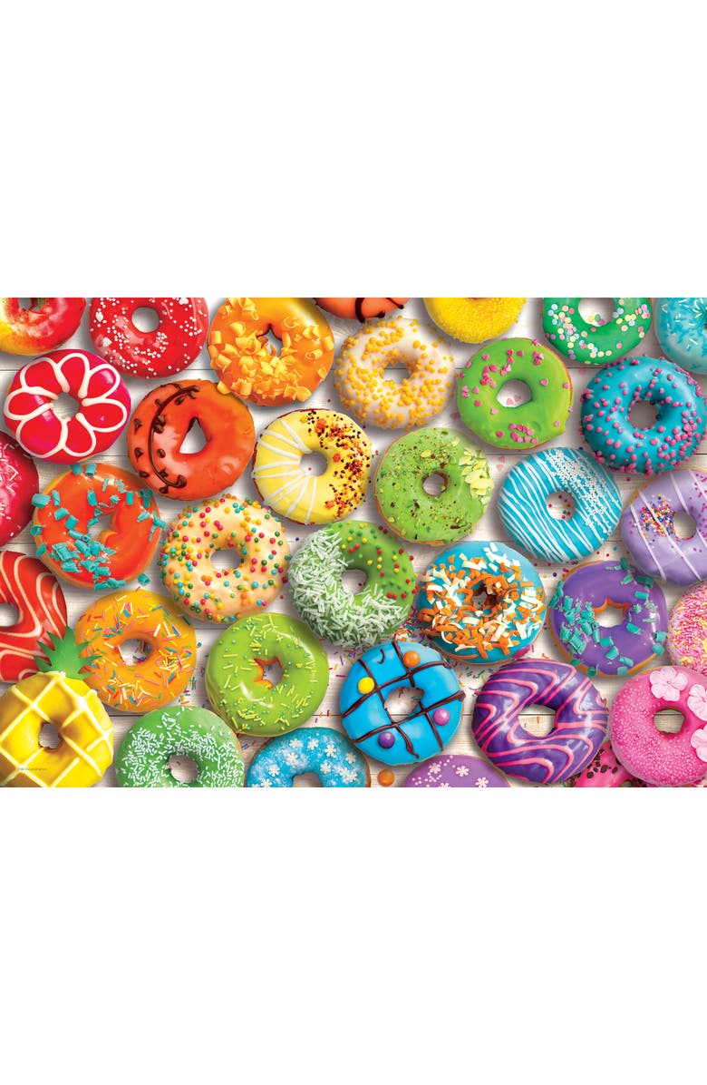 Eurographics Puzzle Tin Donut Rainbow 550 Piece Jigsaw, Alternate, color, Multicolored