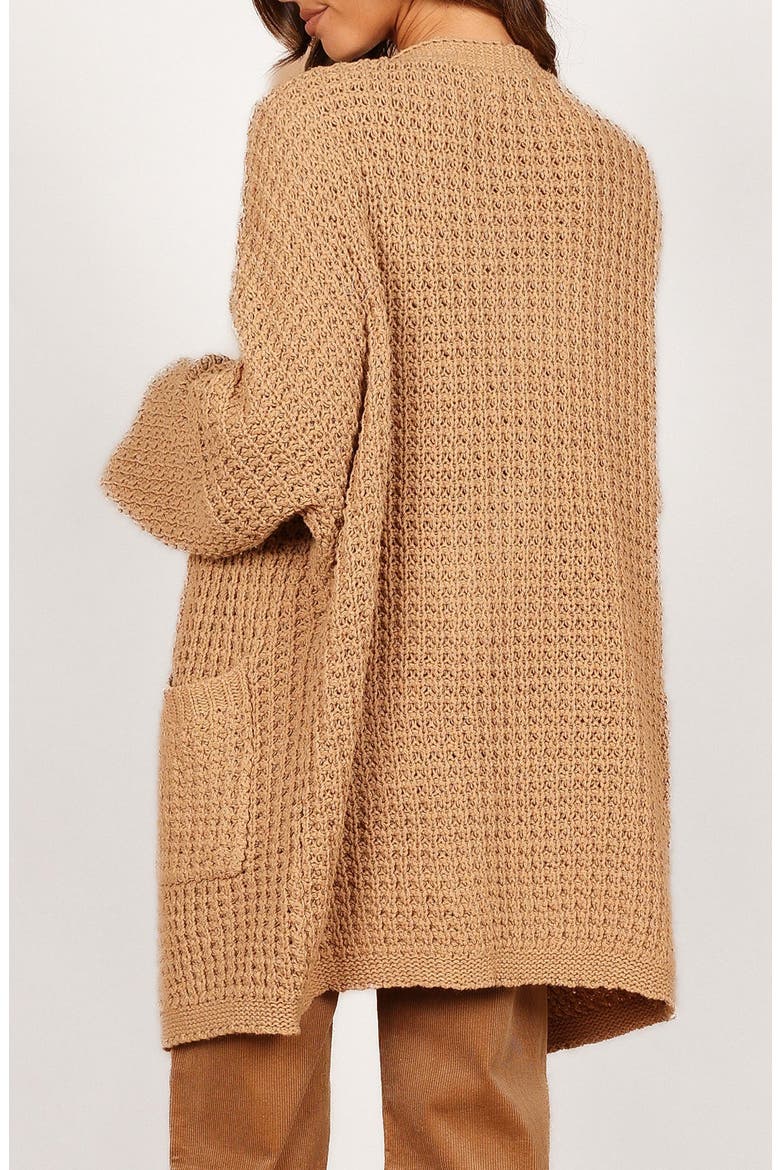 Leyonie Long Cardigan, Alternate, color, TAN