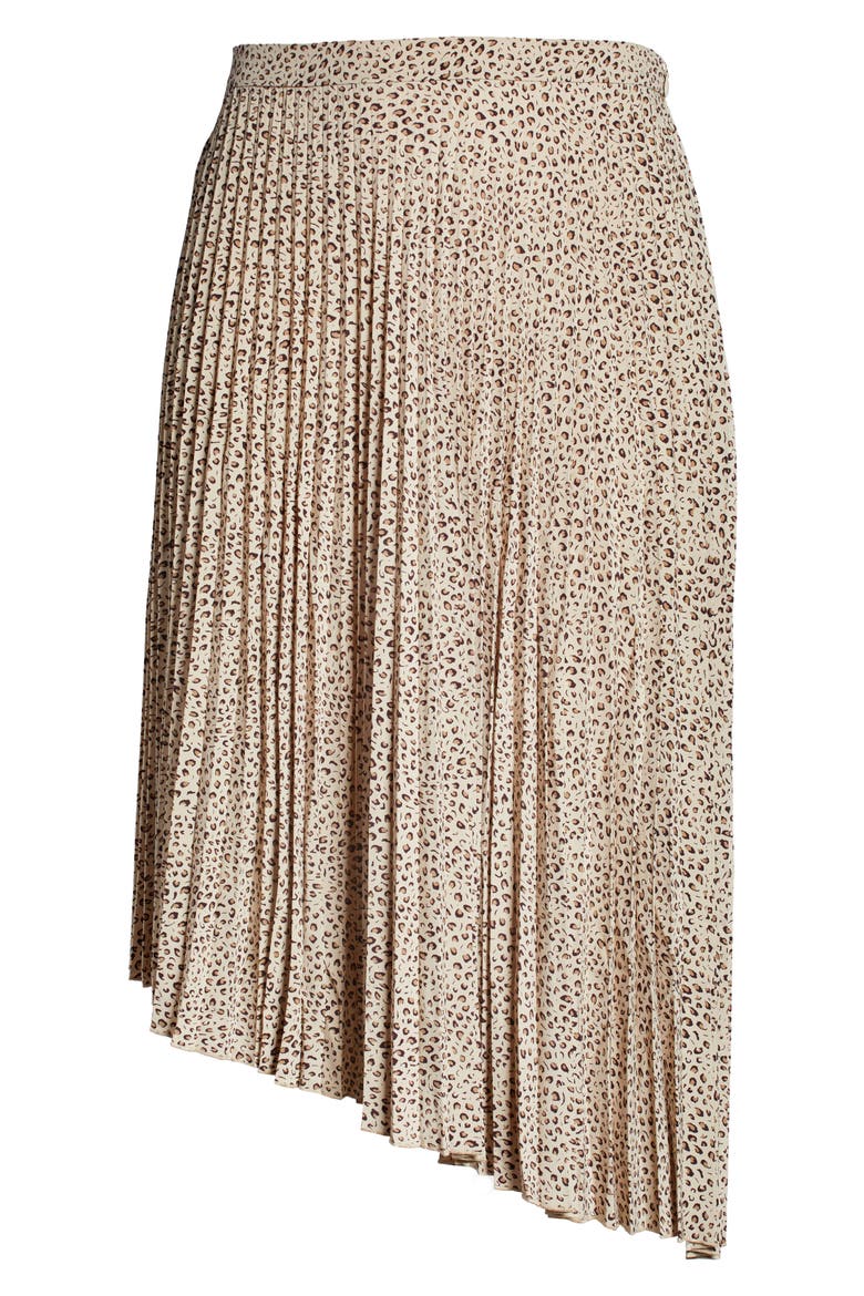 Pleated Skirt, Alternate, color, MINI LEOPARD