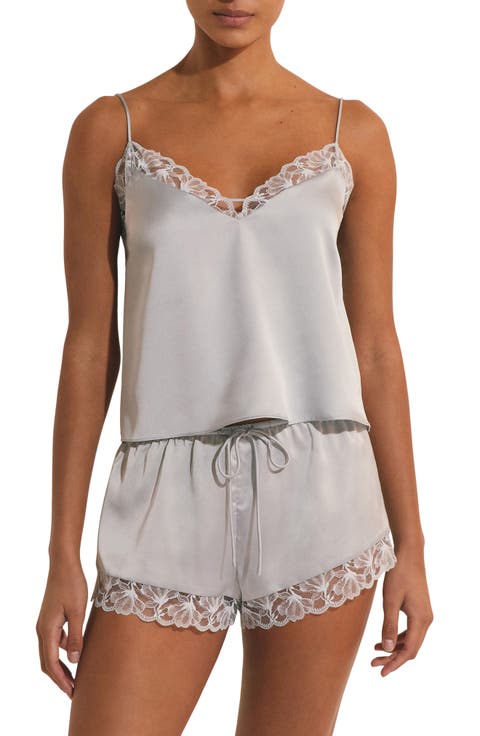 Naeva Lace Trim Satin Camisole