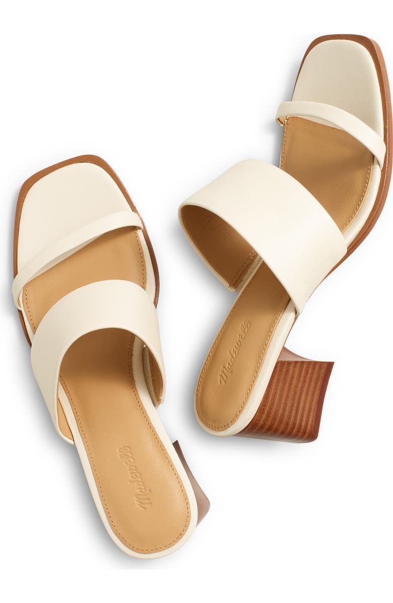 Madewell Roni Keira Block Heel Sandal, Alternate, color, Ecru