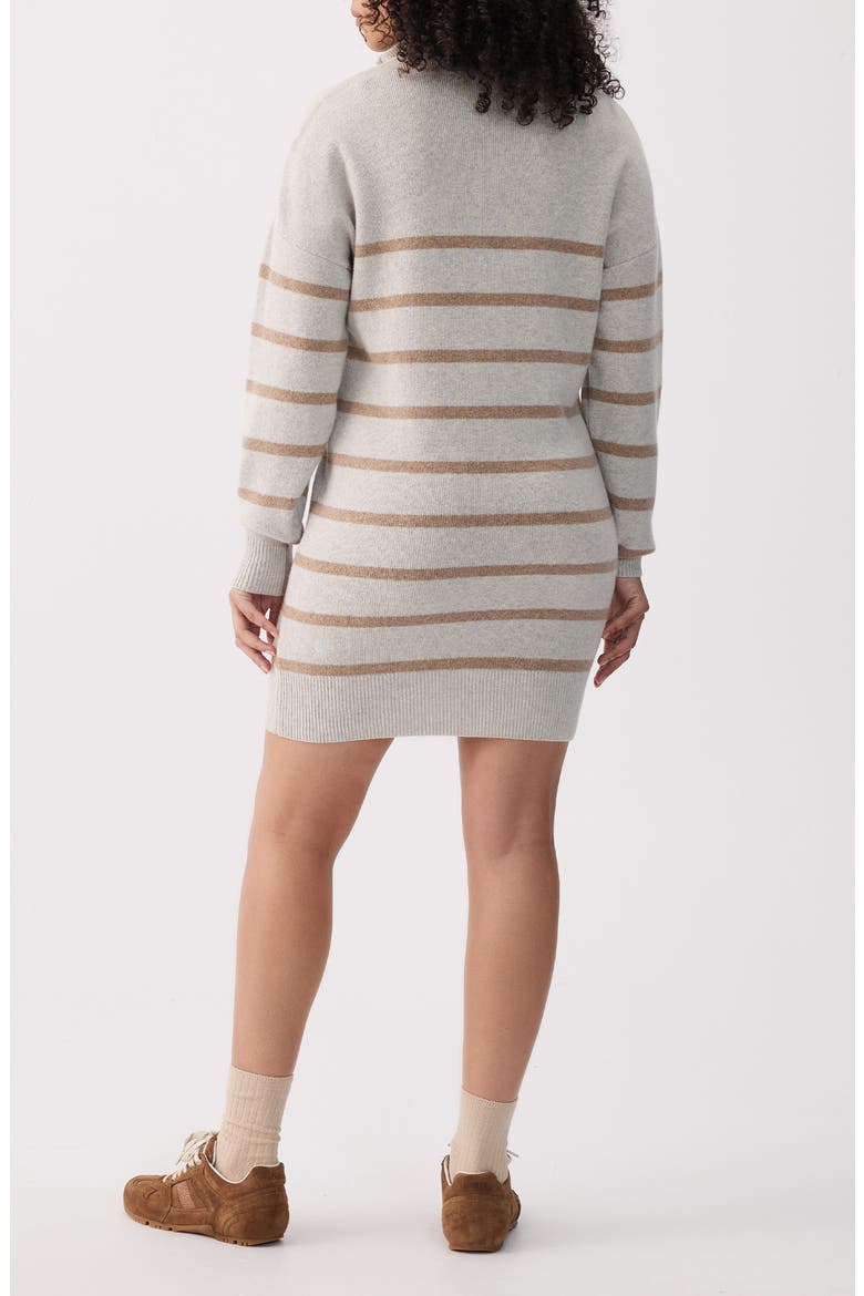 Verdun Striped Sweater Dress, Alternate, color, BIRCH VERDUN STRIPE