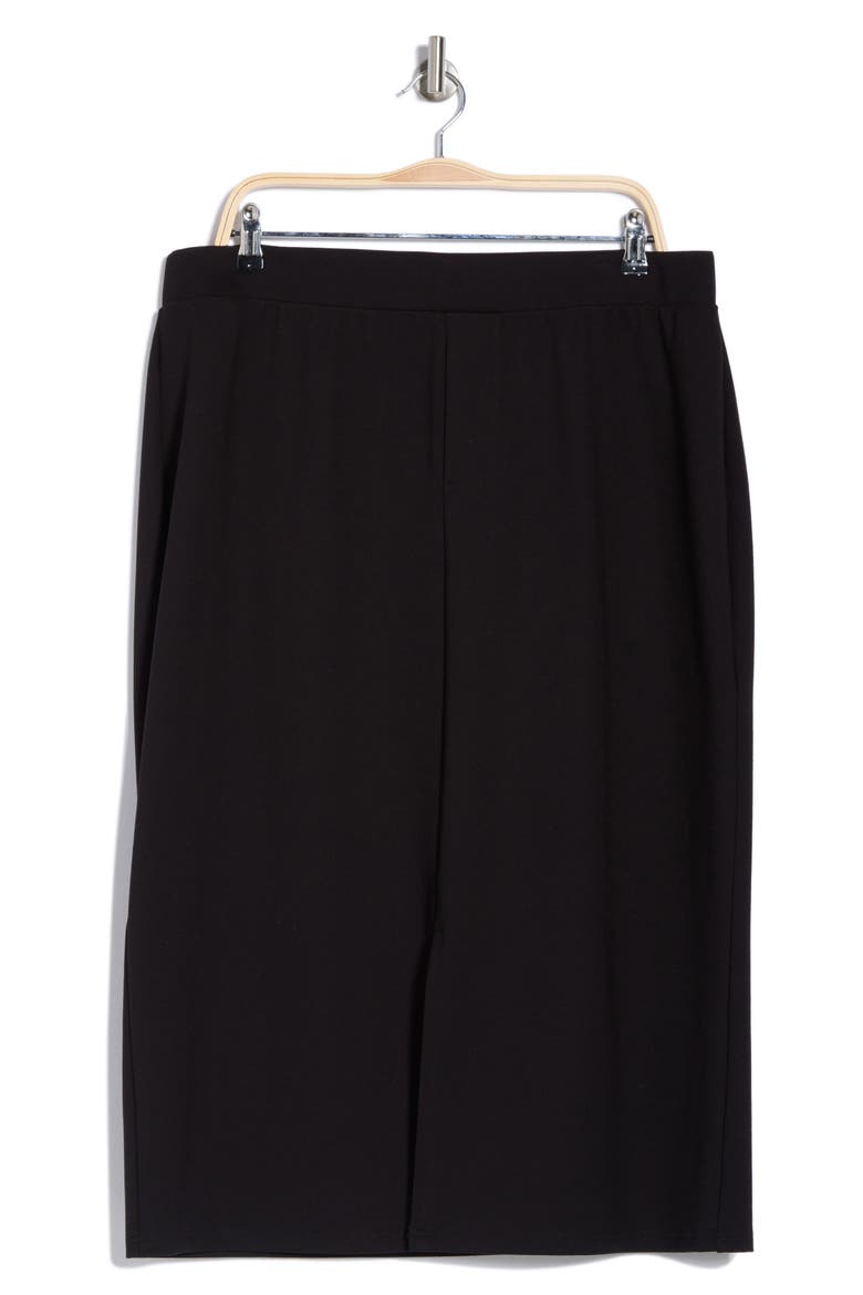 Kim Ponte Pencil Skirt, Alternate, color, BLACK