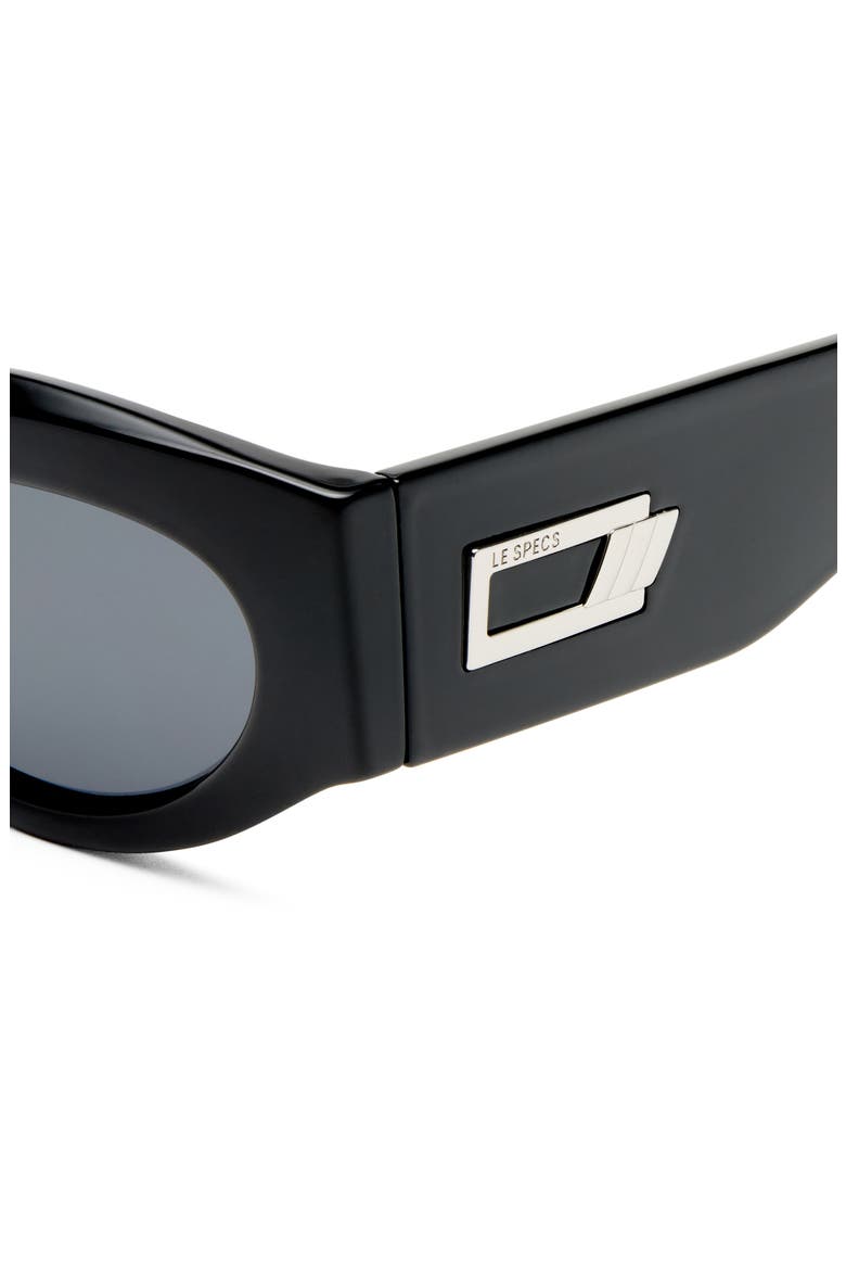 Body Bumpin' II 50mm Oval Sunglasses, Alternate, color, BLACK