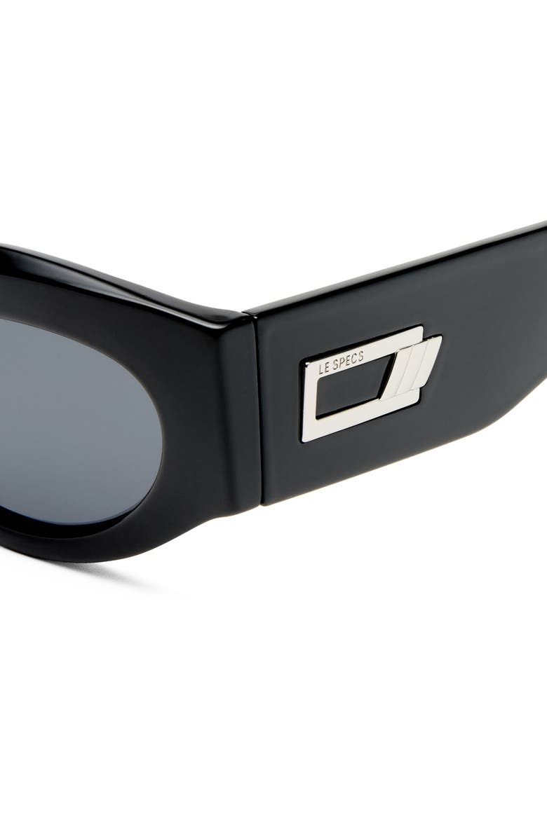 Le Specs Body Bumpin' II 50mm Oval Sunglasses, Alternate, color, Black