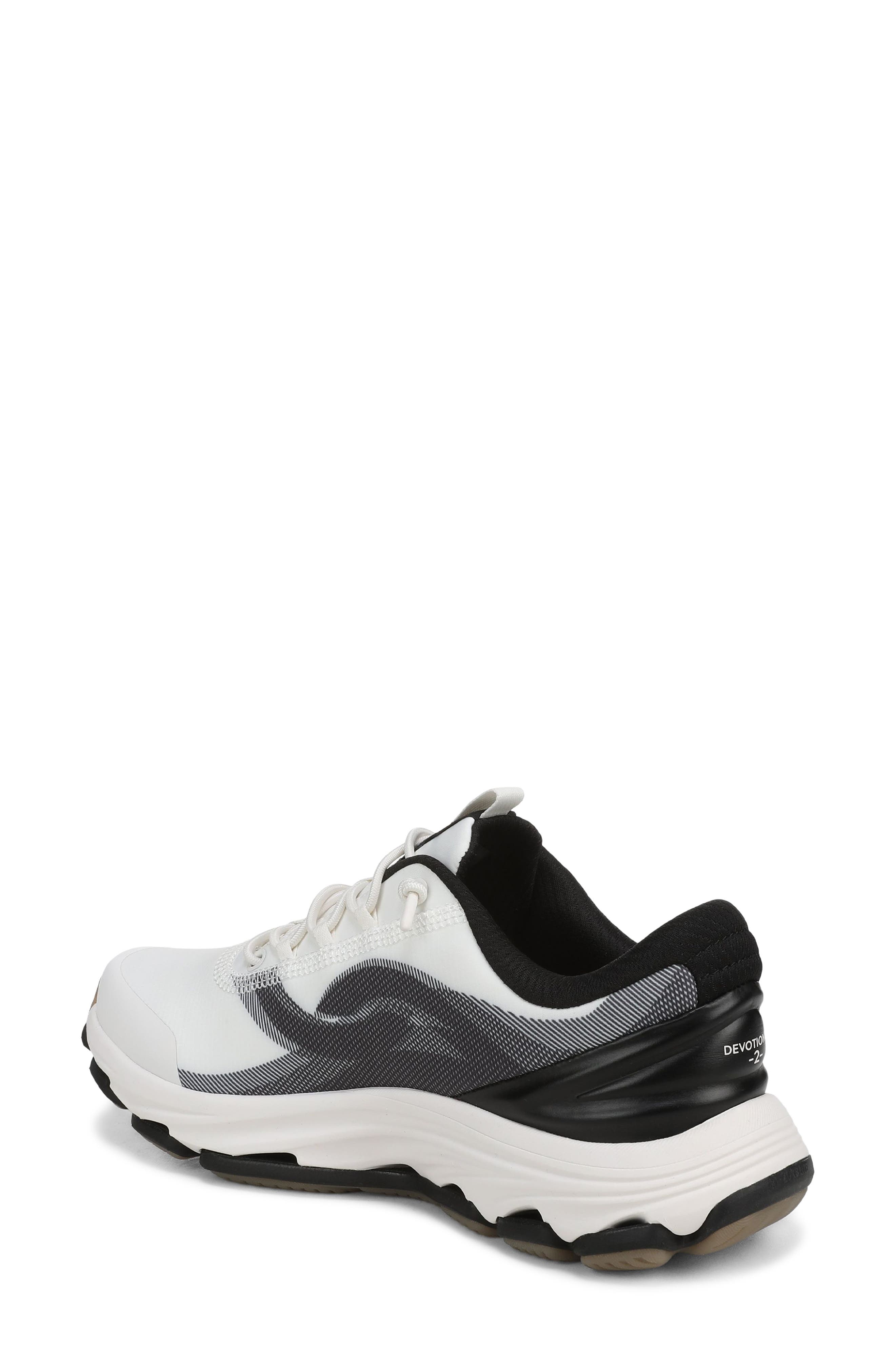 Devotion EZ 2 Sneaker, Alternate, color, WHITE BLACK