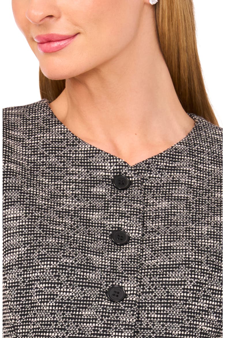 Tweed Knit Vest, Alternate, color, RICH BLACK