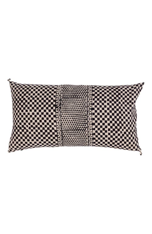 Alamwar Samburu Charcoal Lumbar Pillow Cover 