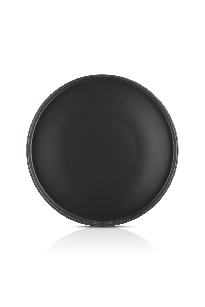 Celina Stoneware 4-Piece Dinner Plate Set, Alternate, color, Black