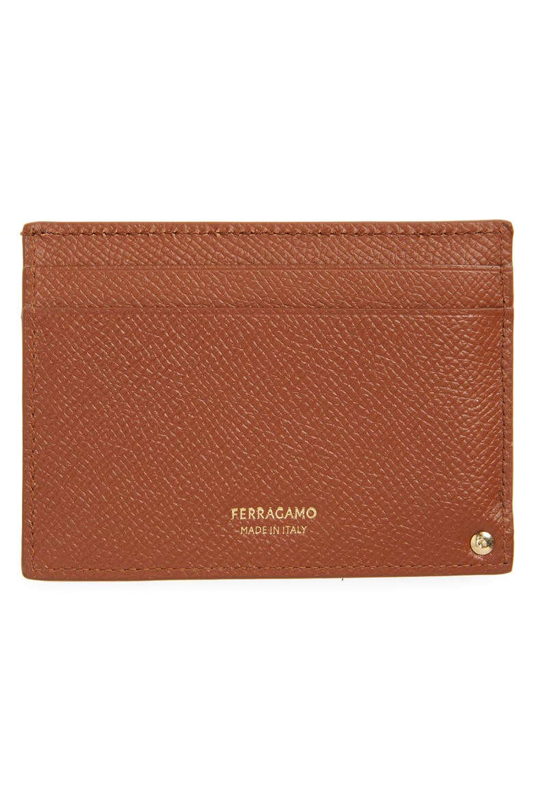 Leather Card Case, Alternate, color, NEW COGNAC