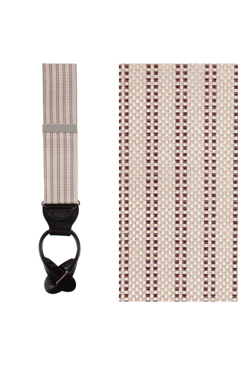 Trafalgar Booker Southern Gentleman Silk Button End Brace, Main, color, Khaki