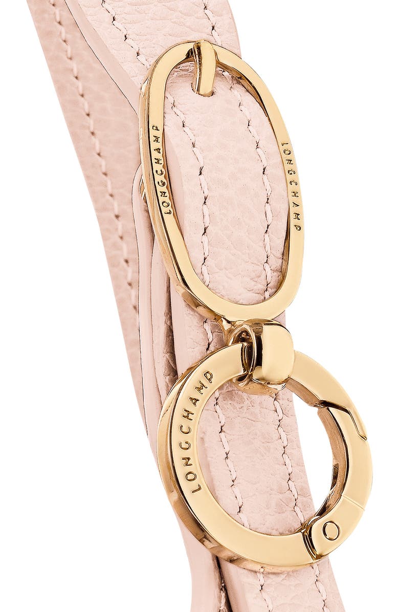 Longchamp Le Foulonné Leather Top Handle Crossbody Bag, Alternate, color, Cream