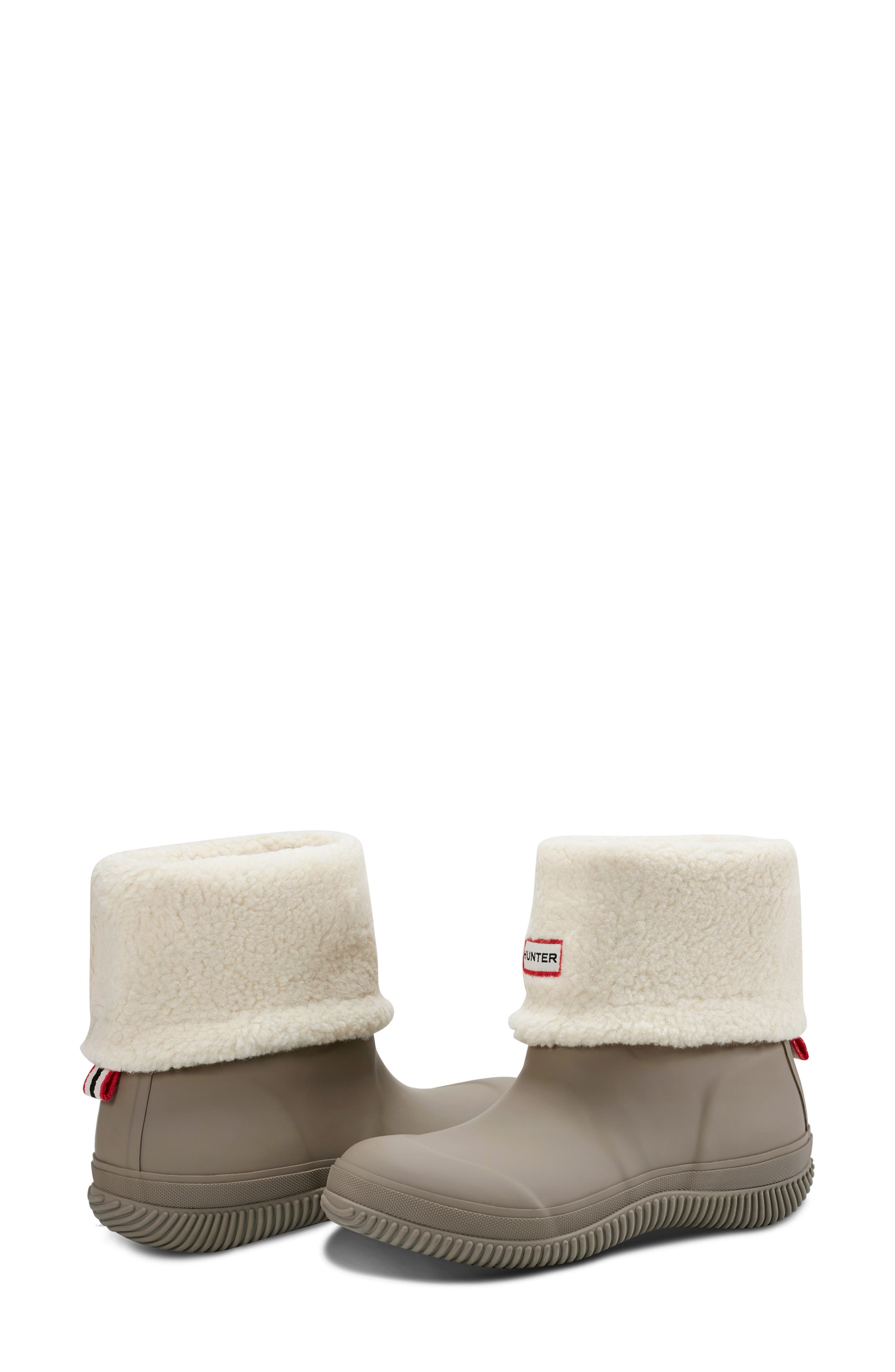 Hunter Thunor Indoor/Outdoor Insulated Roll Top Waterproof Snow Boot, Alternate, color, Millstone