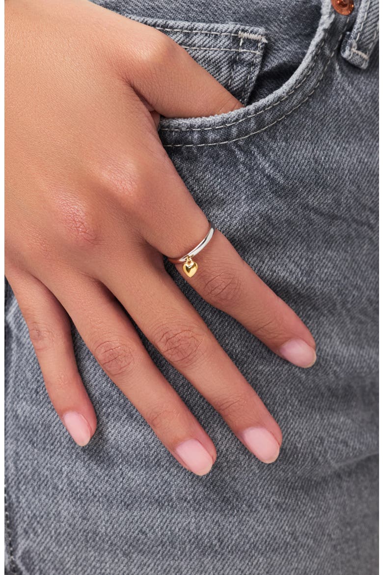 Heart Ring - Leia Two Tone, Alternate, color, Gold