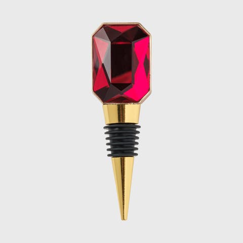 Single gem wine stopper