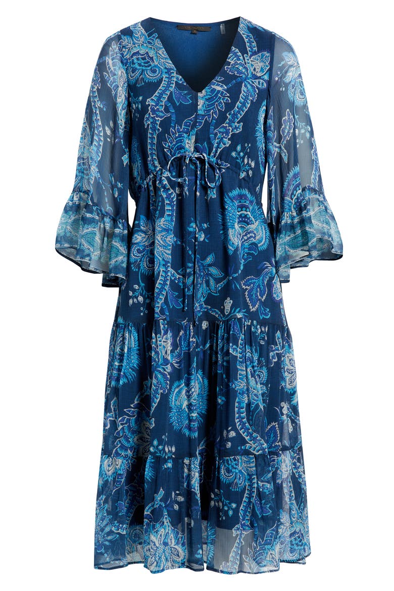 Charlee Print Dress, Alternate, color, MIDNIGHT MULTI