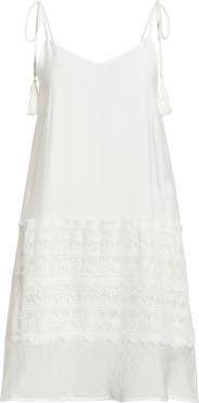Elan Crochet Trim Cover-Up Dress