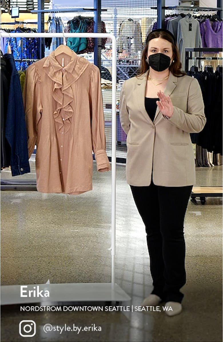 Bella Ruffle Front Tunic Blouse, sales video thumbnail