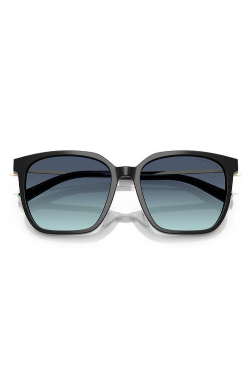 Tiffany & Co . 56mm Gradient Square Sunglasses In Black